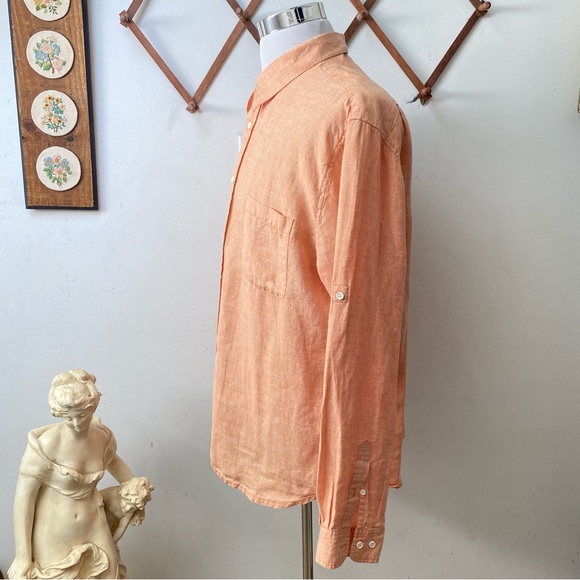 Island Republic 100% Linen Casual Button Up Shirt - Picture 8 of 12